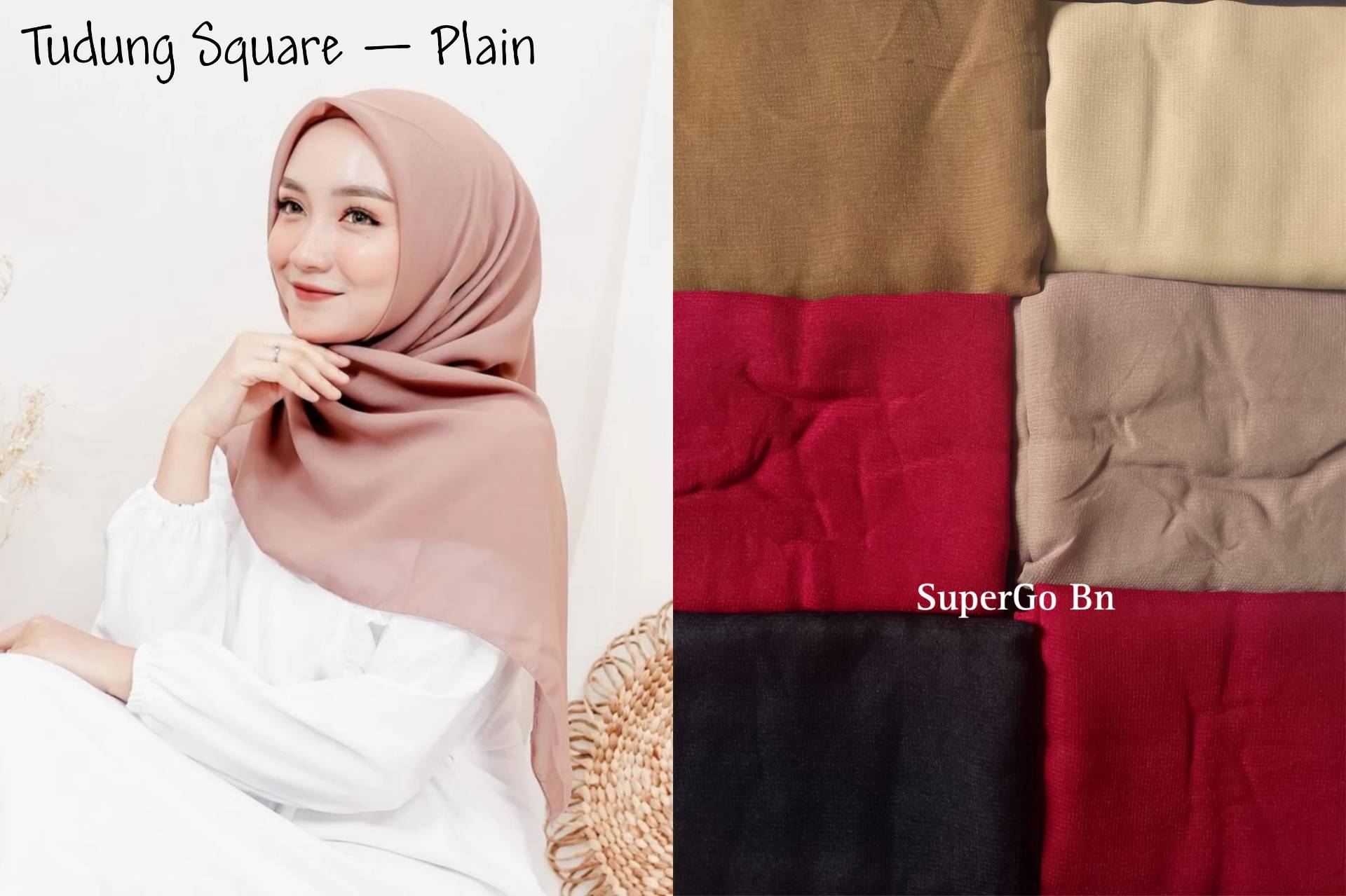 Tudung Segiempat / Square Hijab (Polycotton)_0