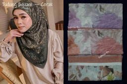 Tudung Segiempat Wavy Edge (Polyester)