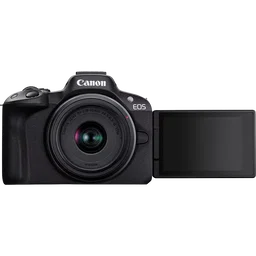 Canon EOS R50 Mirrorless Camera, Black + RF-S 18-45mm F4.5-6.3 IS STM Lens