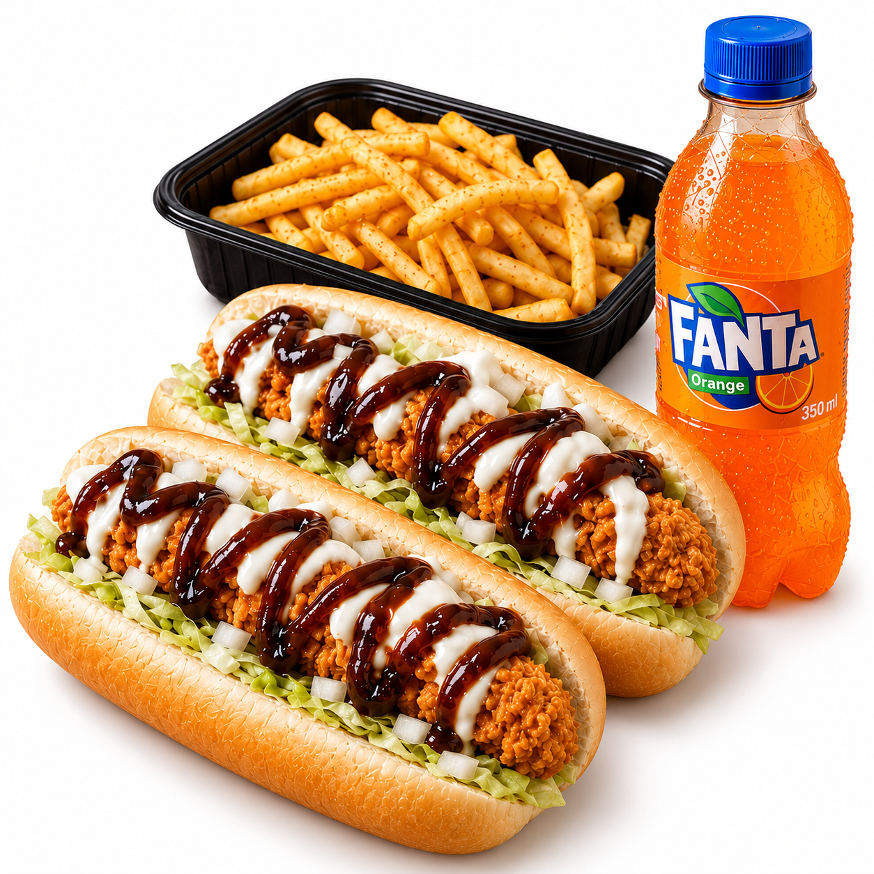 Chicken Finger Hot Dog Combo_0