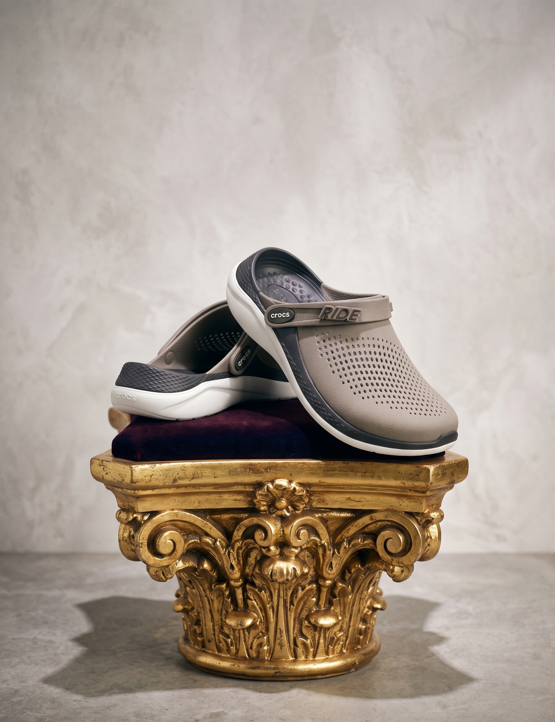 Taupe Grey Hybrid Lite Clogs. All-Day Cloud Comfort [MASTER EDITION]