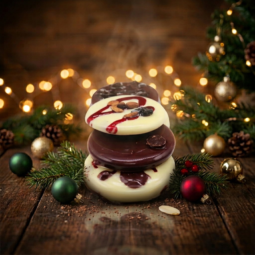 4 Chocolate mendiants from DUBON Chocolatier