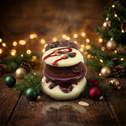 4 Chocolate mendiants from DUBON Chocolatier
