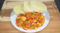Yam & Egg Sauce