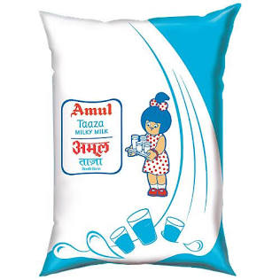 Amul Taaza Milk.