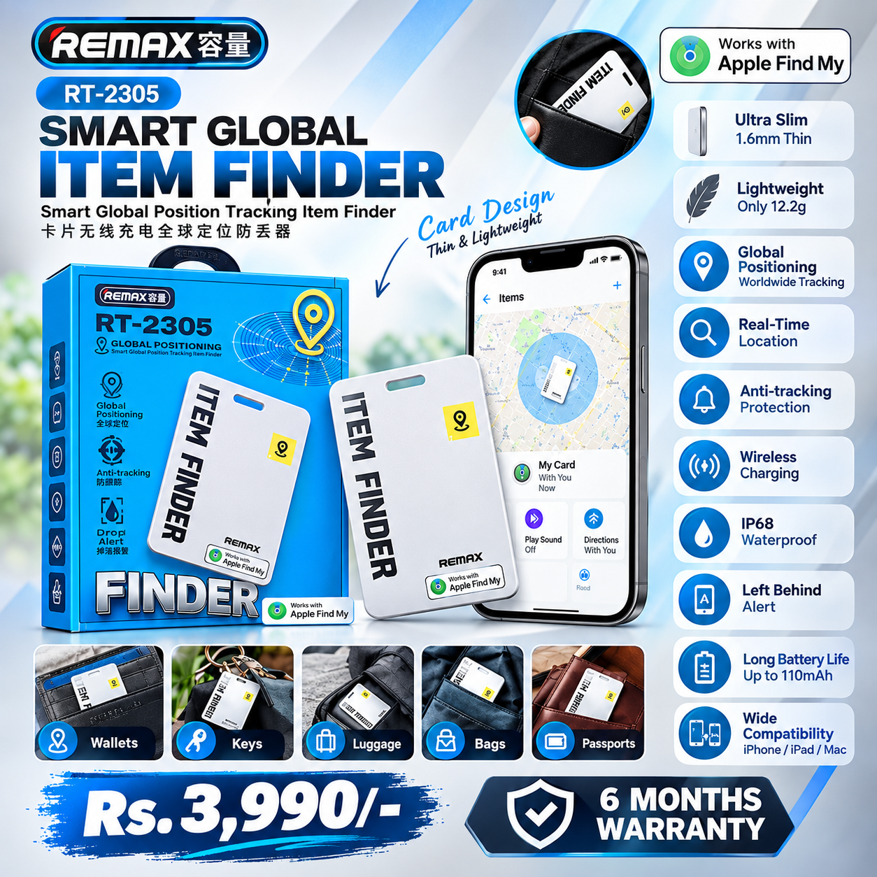  REMAX RT-2305 Smart Global Item Finder