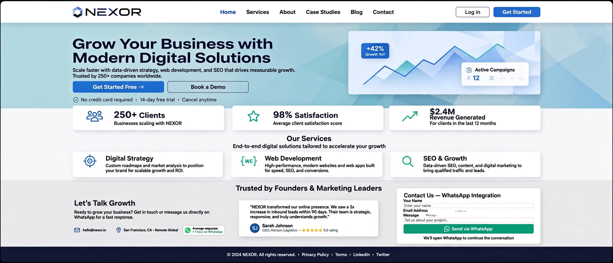 Luxury Business Website — Premium 3D Experience