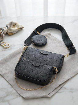 Lv pochete black 3 piece 