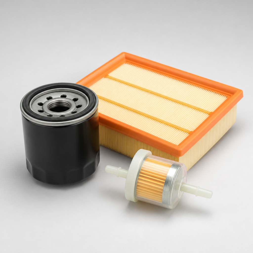 Kit de 3 filtros · aceite + aire + gasolina