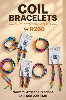 Coil Bracelet with matching earrings