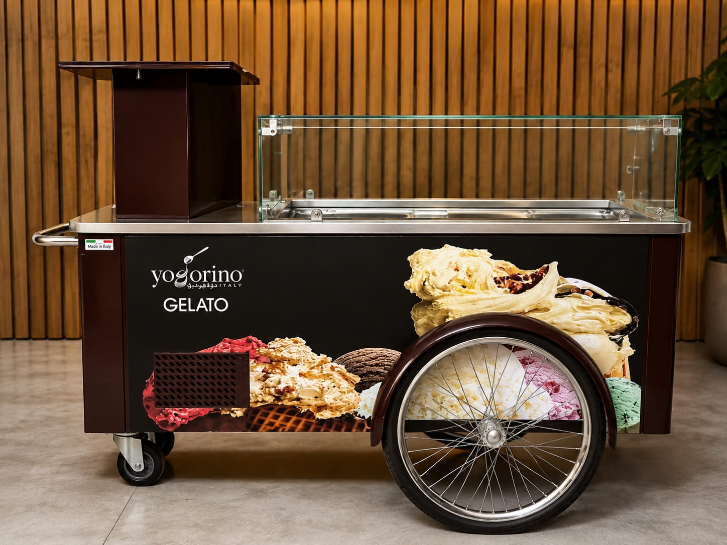 Premium Italian Gelato Ice Cream Cart for Sale_0