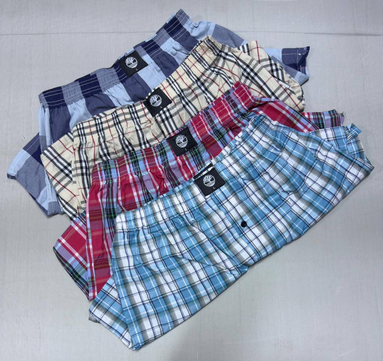 Checked long boxers_3