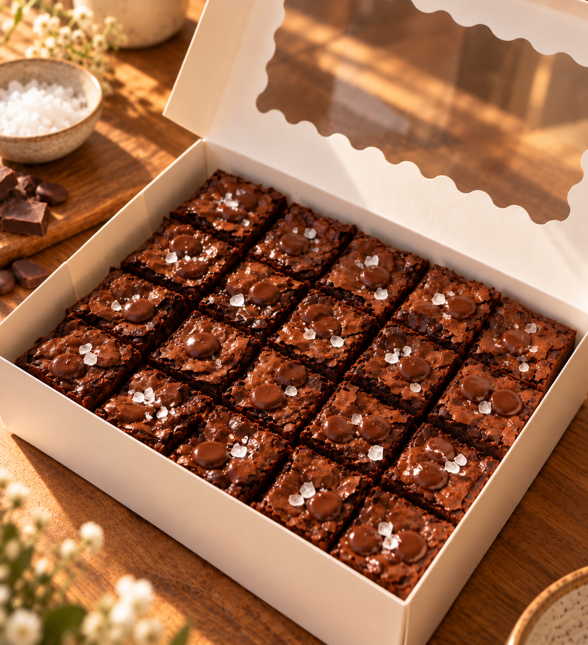 Naughty Melts — Sea Salt Fudgy Brownies (20 Signature Squares)_0