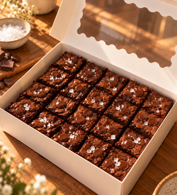 Naughty Melts — Sea Salt Fudgy Brownies (20 Signature Squares)
