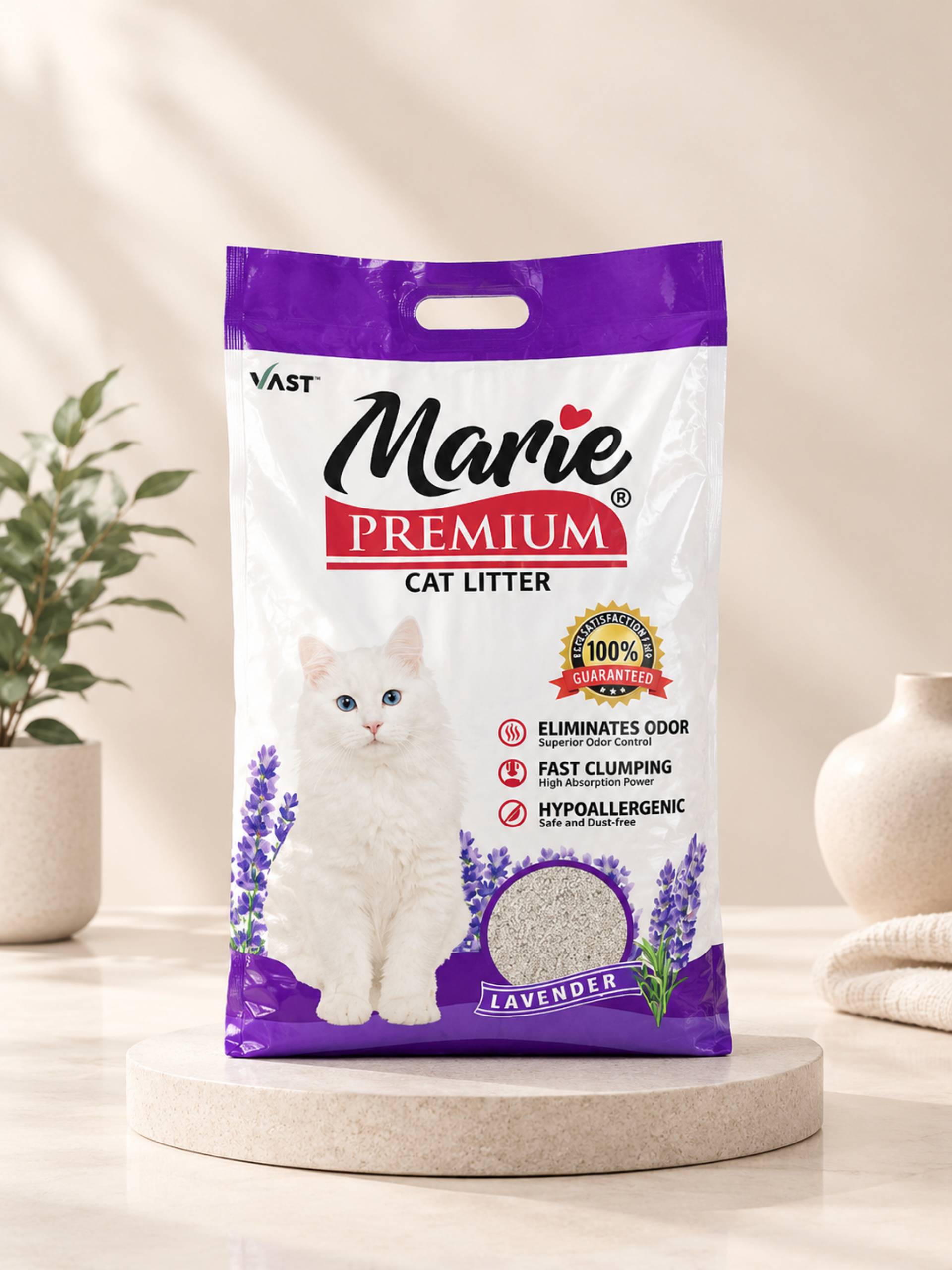 Marie Cat Litter Sand Lavender 10li_0