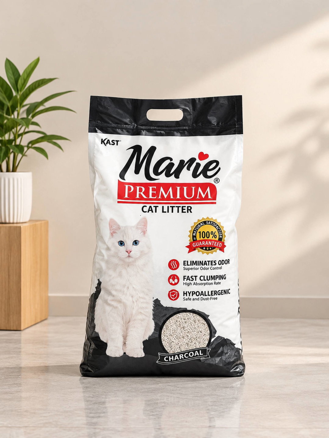 Marie Cat Litter Sand Charcoal 10li