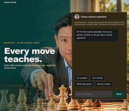 Setup a your own chatbot with AI to qualify clients