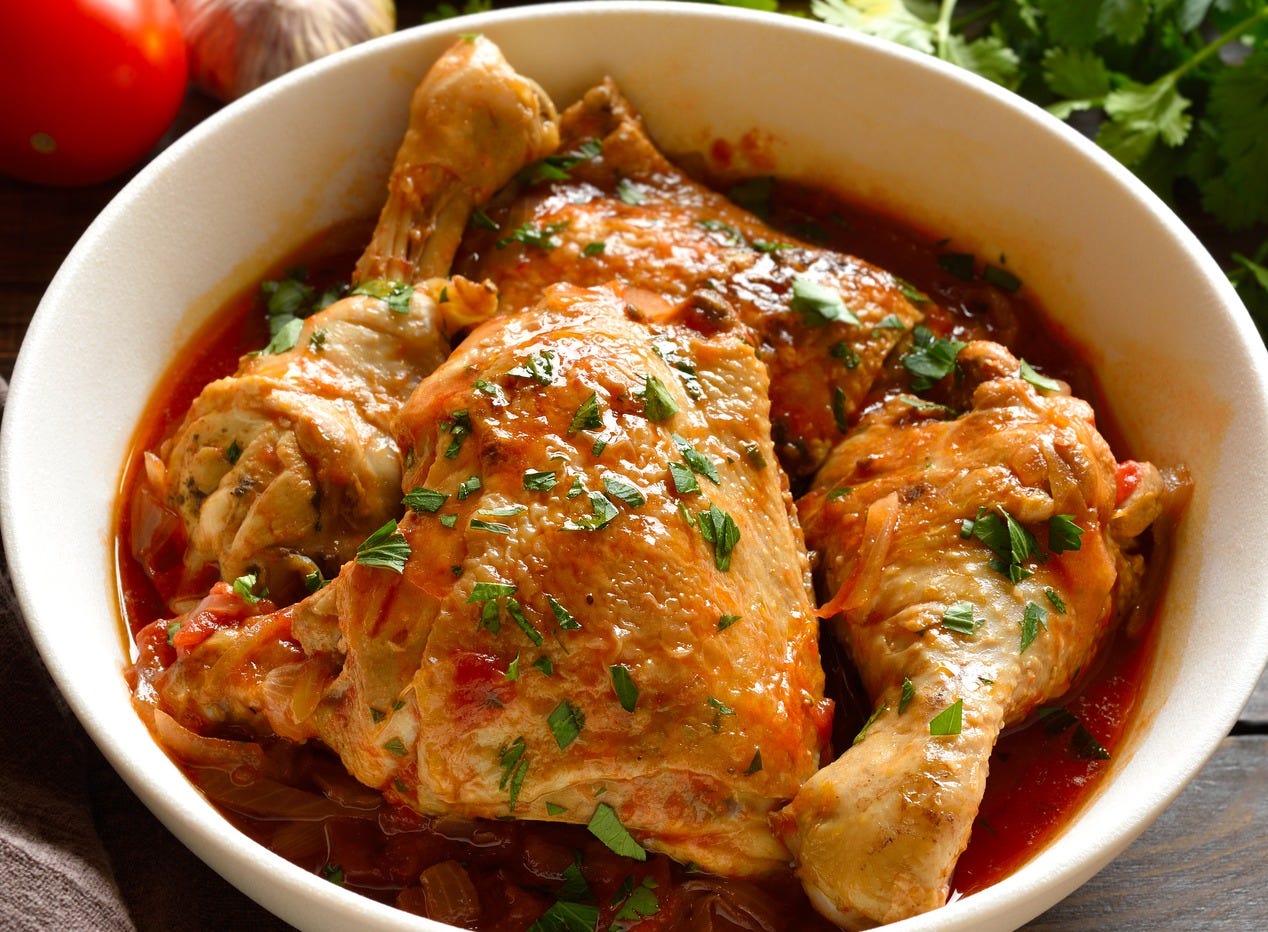 Chicken With Gravy (Poulet en Sauce) _0