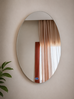 Modern Oval Frameless Wall Mirror