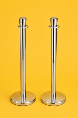 Stainless Steel Queue Barrier Posts (Pair)