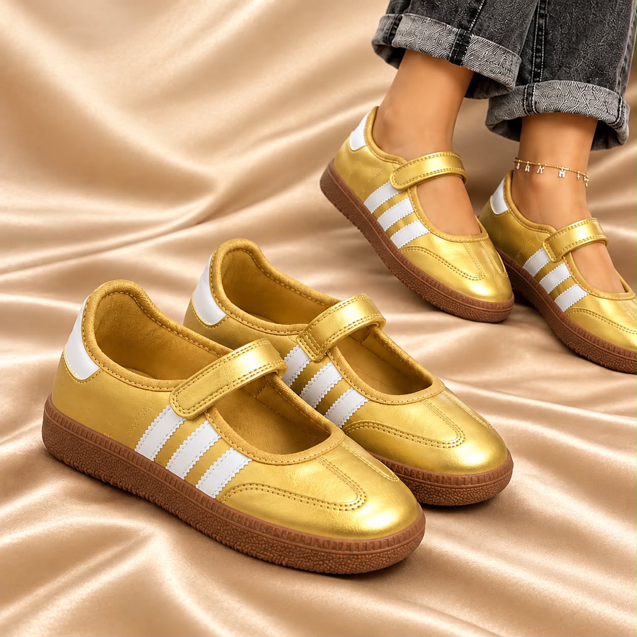 Classic indoor soccer heritage, feminine ballet-flat design_7