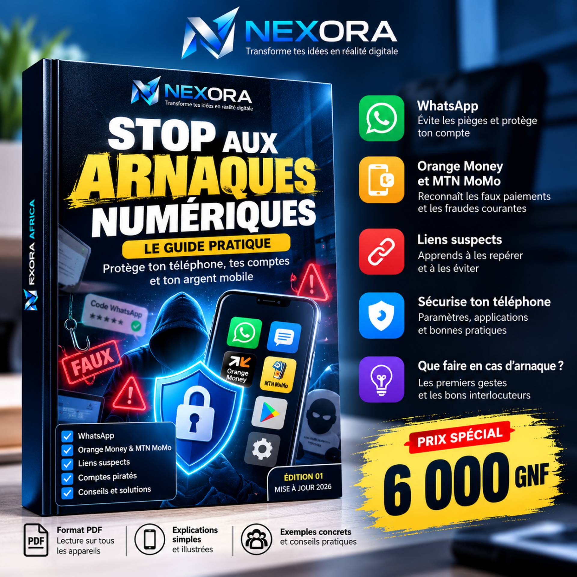 STOP AUX ARNAQUES NUMÉRIQUES — Guide pratique