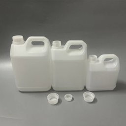 White Plastic Jerrycans with Screw Caps and Handle