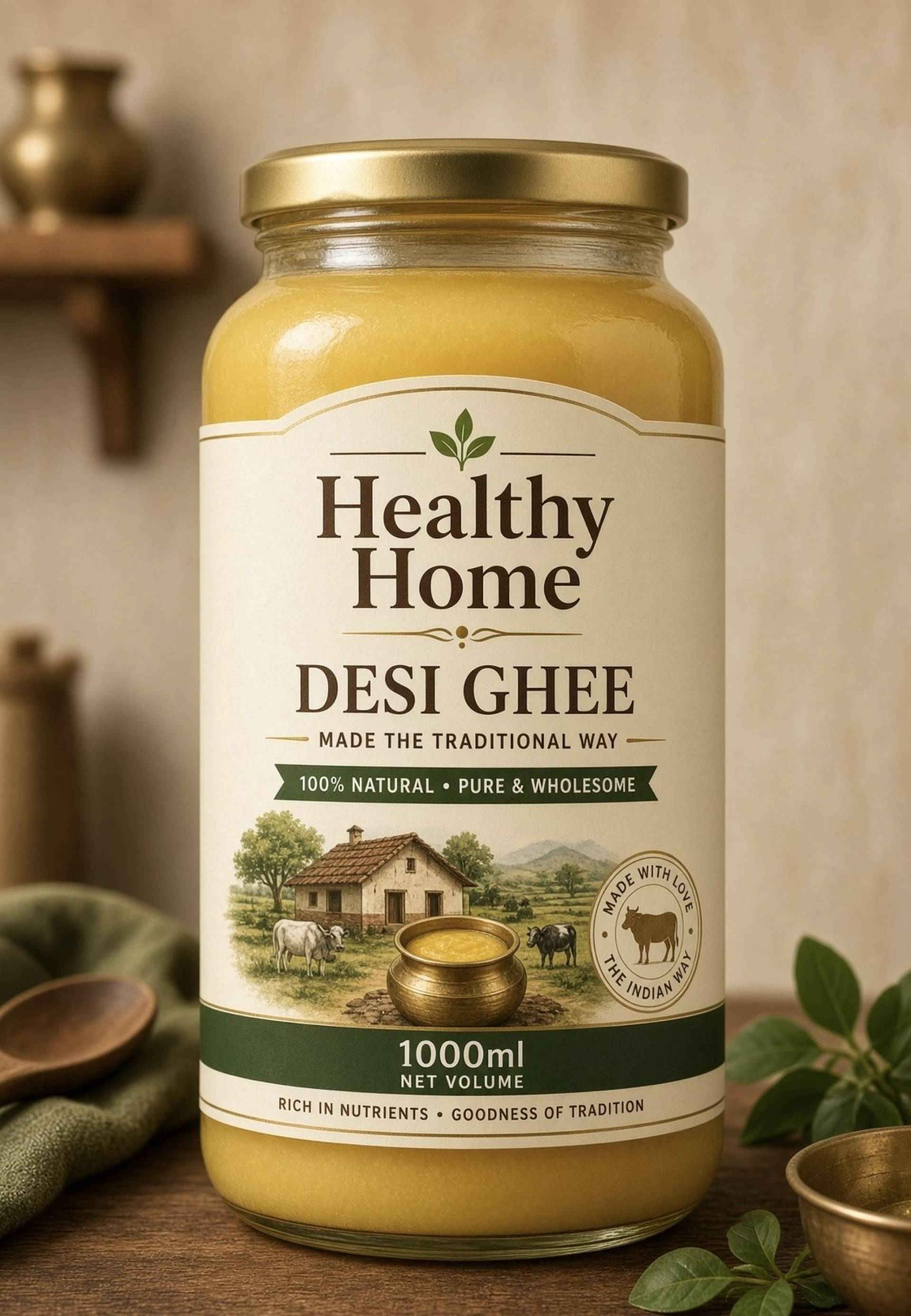 Home made pure desi ghee - 1000ml_0