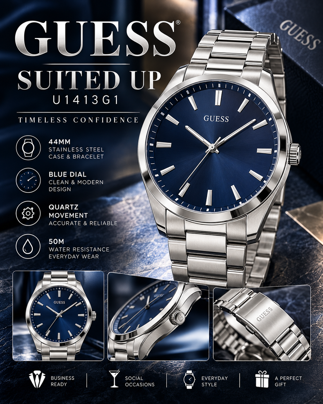 Mens Guess Watch U1413G1