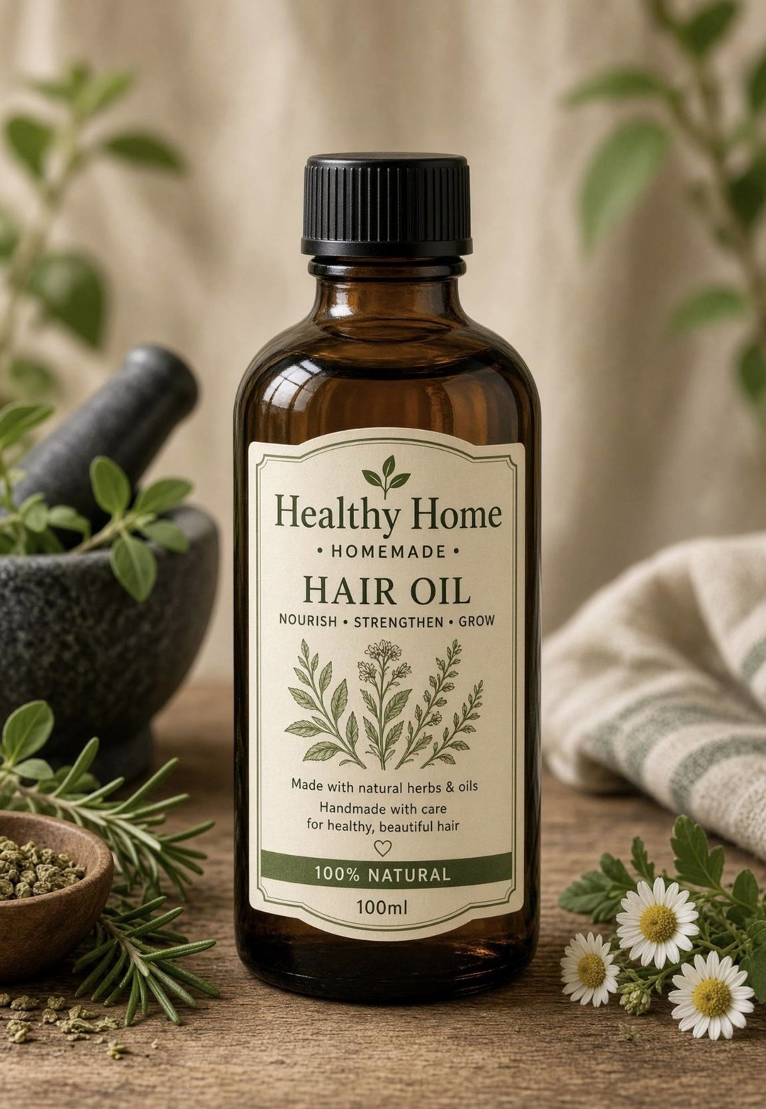 Home made hair oil - 100 ml