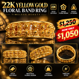 22K Yellow Gold Band
