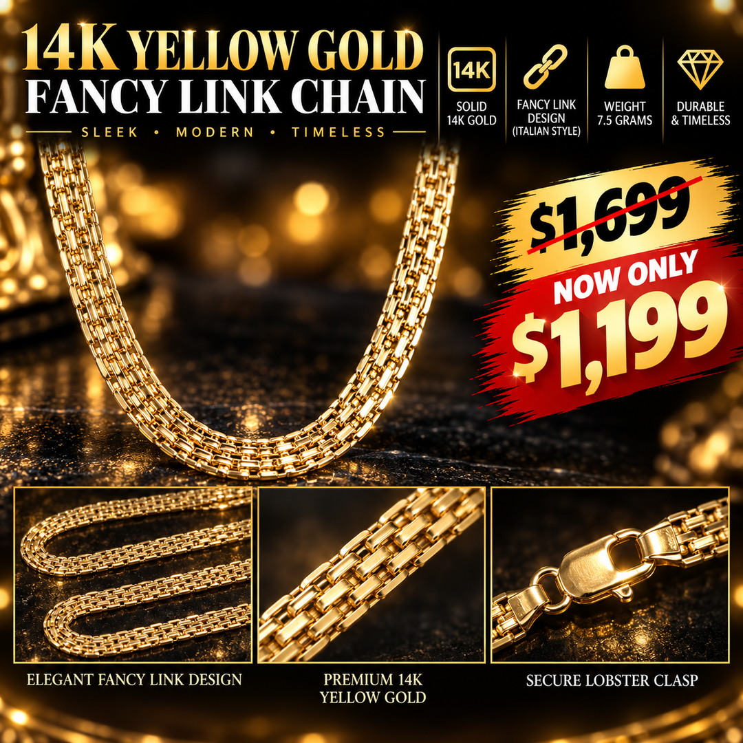 14K Yellow Gold  Bizmark Necklace