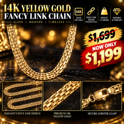 14K Yellow Gold  Bizmark Necklace
