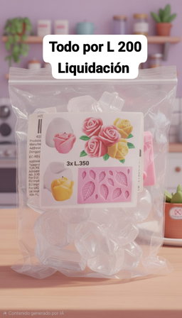 Set de 3 moldes 