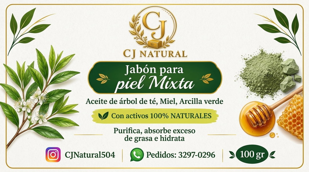 Jabón Purificante de arcilla y miel 