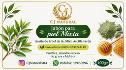 Jabón Purificante de arcilla y miel 