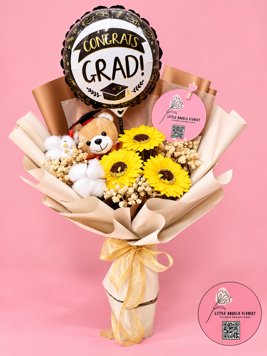 Graduation Bouquet Artificial Daisies