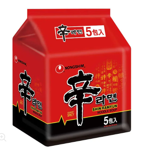 農心辛拉麵香辣麵 5包裝