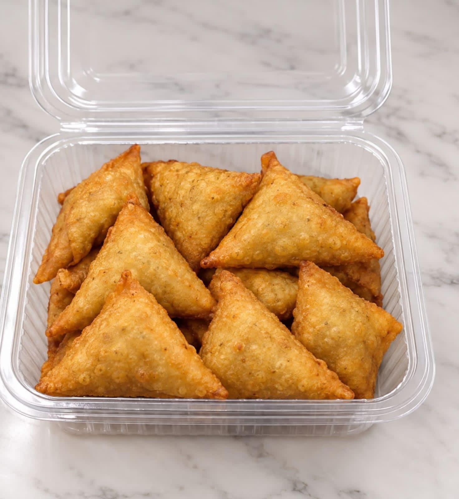 Half fried mutton samosa 10's
