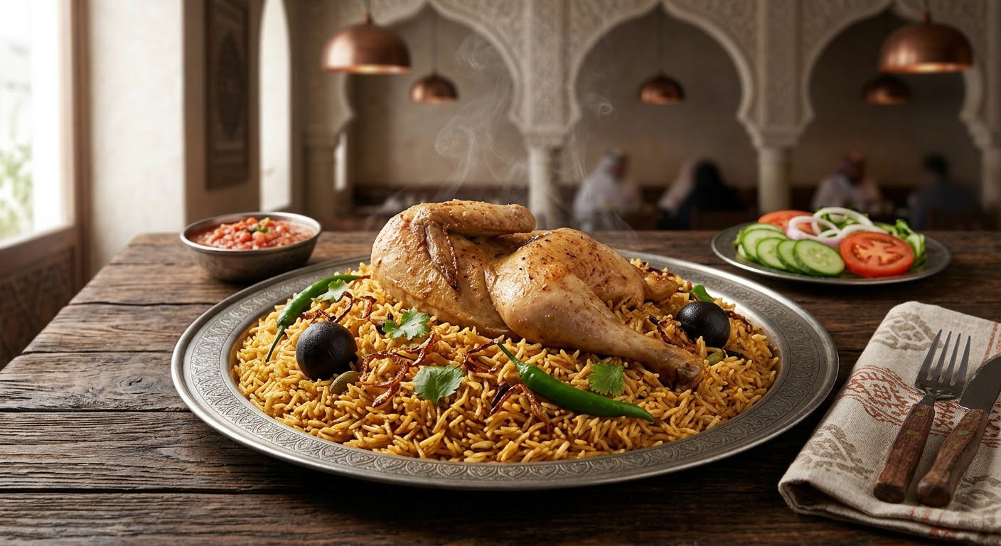 Chicken Madghout / دجاج مضغوط_0