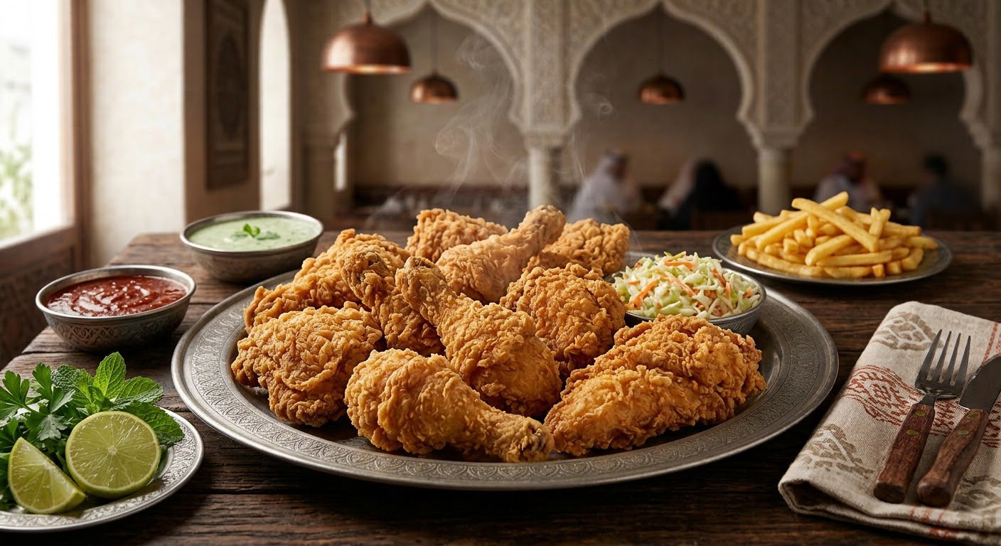 Crispy Broast Chicken / دجاج بروستد مقرمش_0