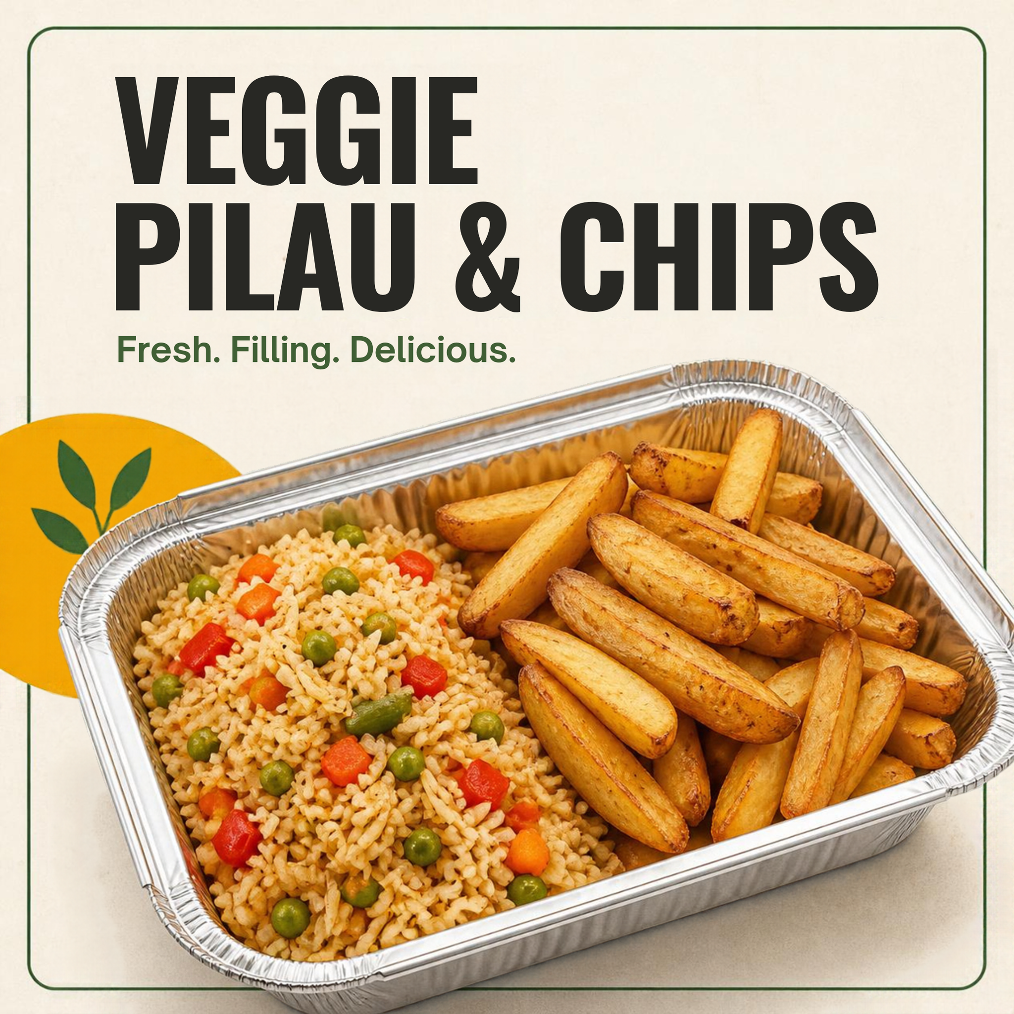Pilau Veggie & Chips  3000 rwf_0