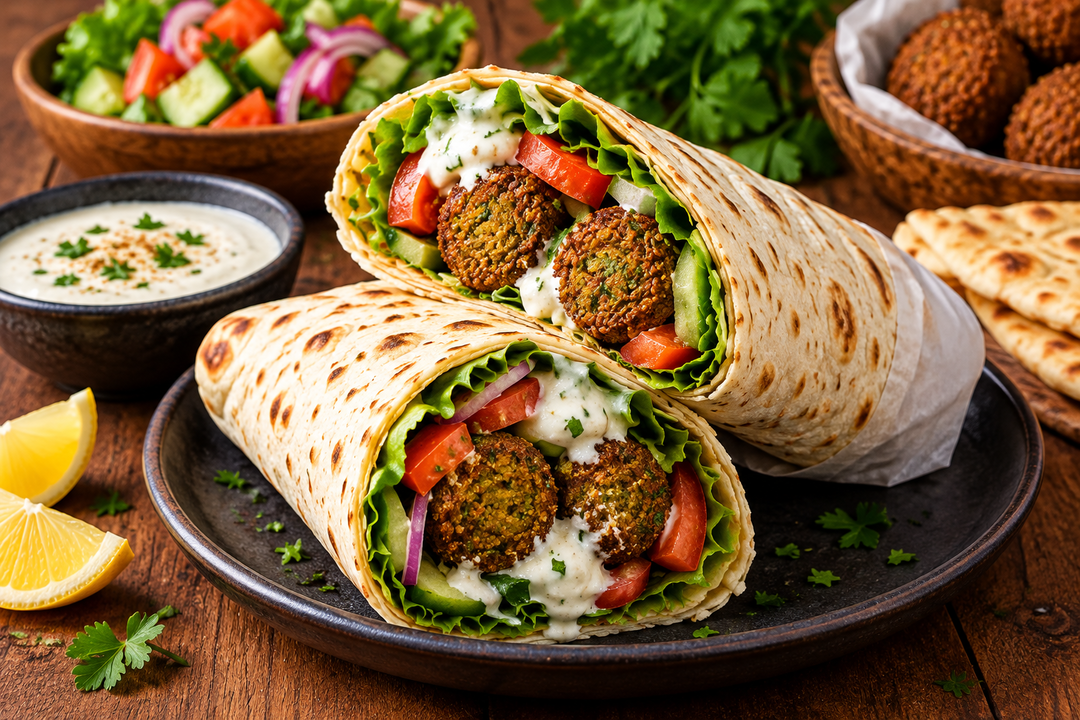 Crispy Falafel Wrap / ساندوتش فلافل