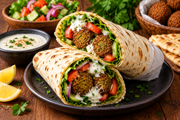 Crispy Falafel Wrap / ساندوتش فلافل