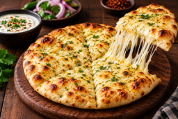 Stuffed Cheese Naan / خبز نان بالجبن