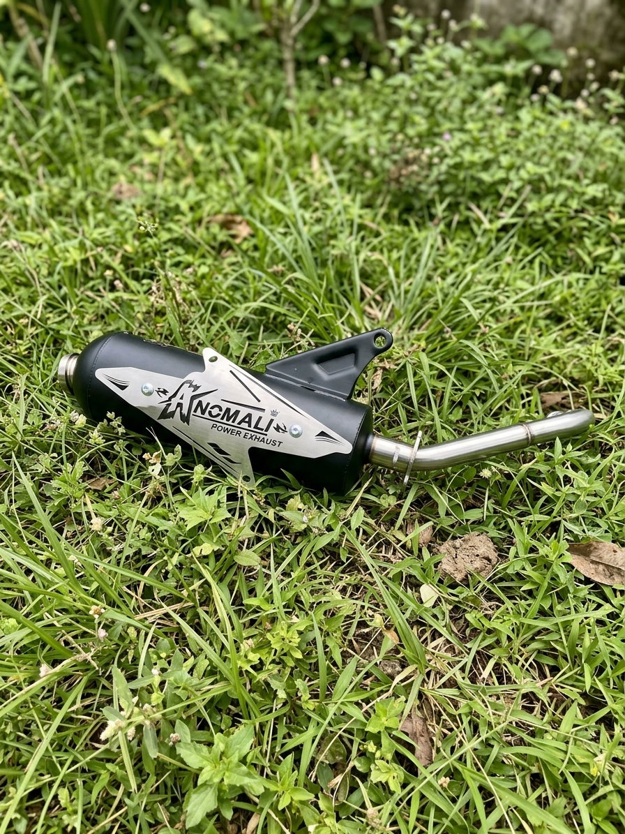 Knalpot Anomali Type Tameng Stainless Motif In 28 Out 38