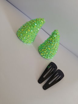 Lime Green UV Horns