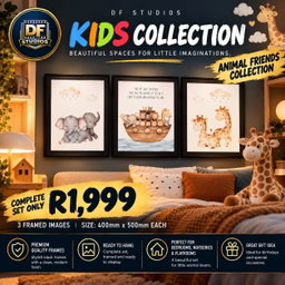 🦓 Animal Friends Collection | Set of 3