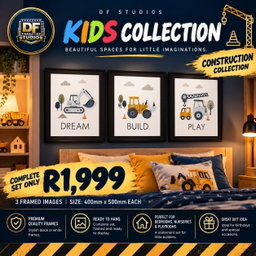 🏗️ Construction Collection (Dream. Build. Play) | Set of 3