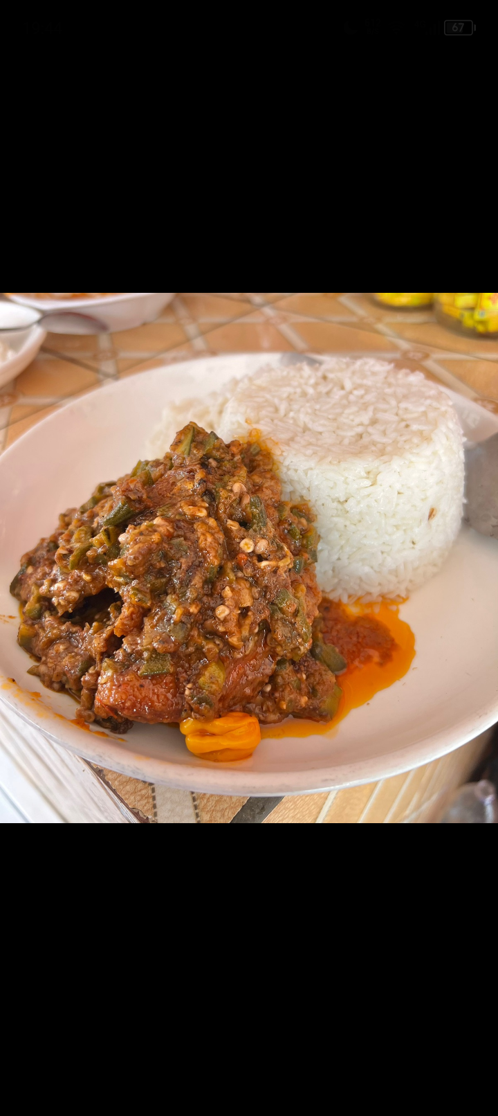 Riz sauce gombo